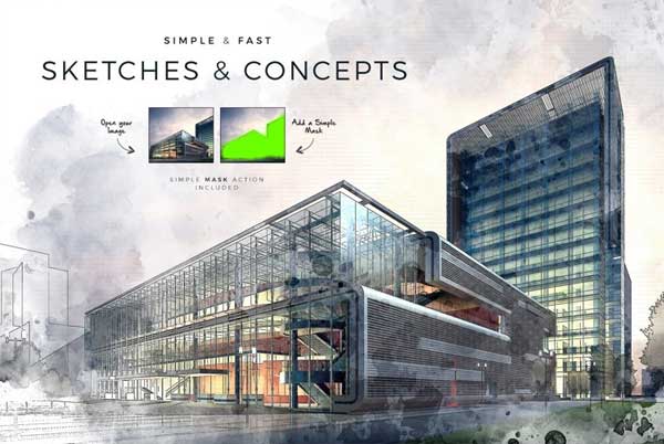 architect photoshop action free download